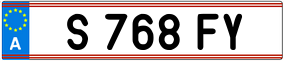 Trailer License Plate